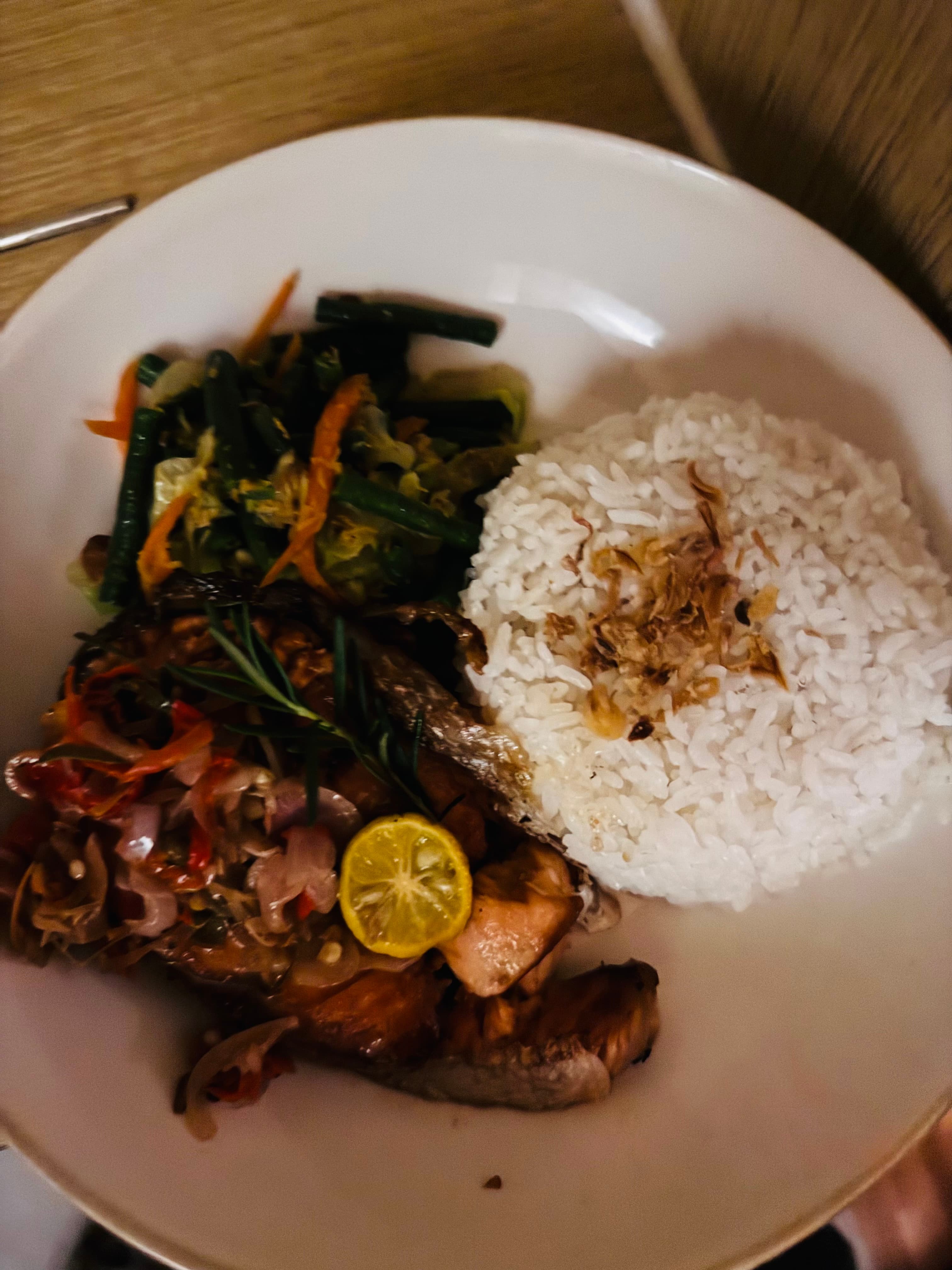 Dinner after leaving the tribe