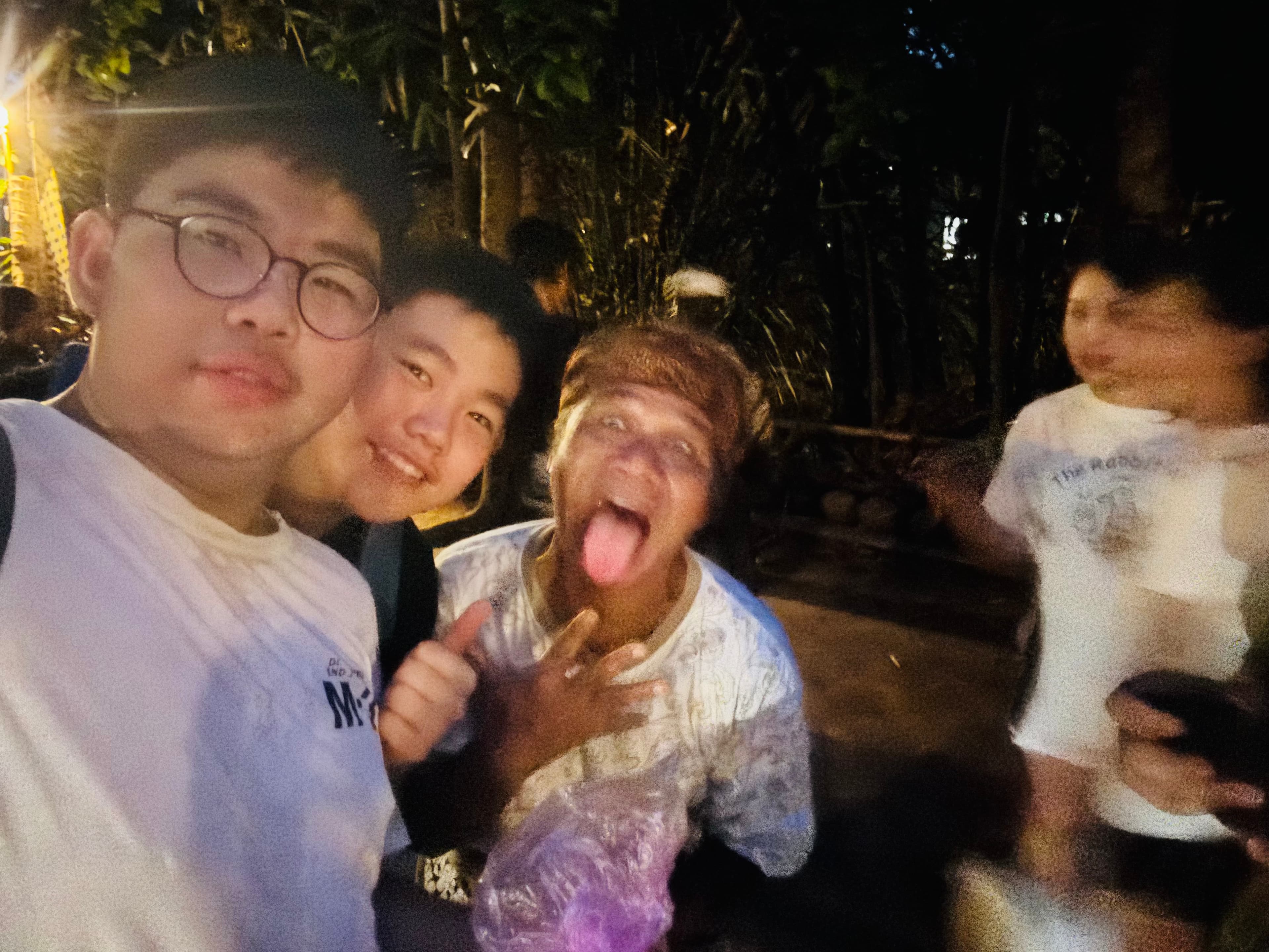 Photo with locals from the village